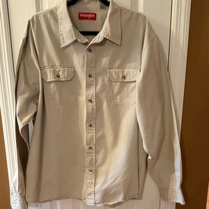 Wrangler Khaki Long Sleeve Shirt